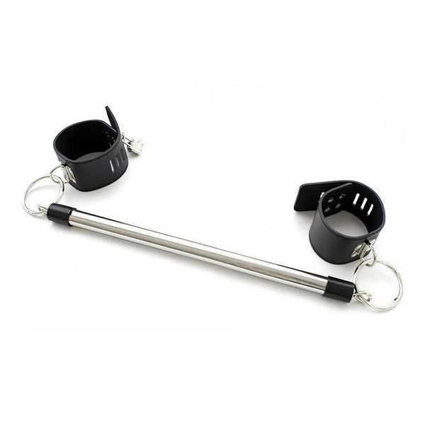 Spreader Bondage Bar with Leather Ankle Cuffs and Locks