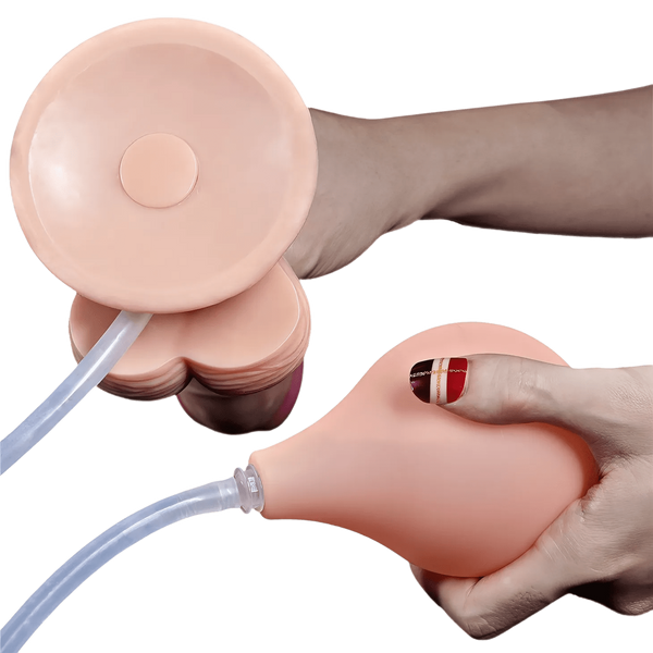 Squirt Extreme Fallo Realistico con Pompa Squirting - Rosa Carne, 9″