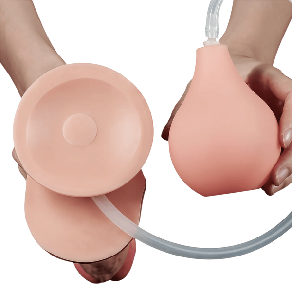 Squirt Extreme Fallo Realistico con Pompa Squirting - Rosa Carne, 10″