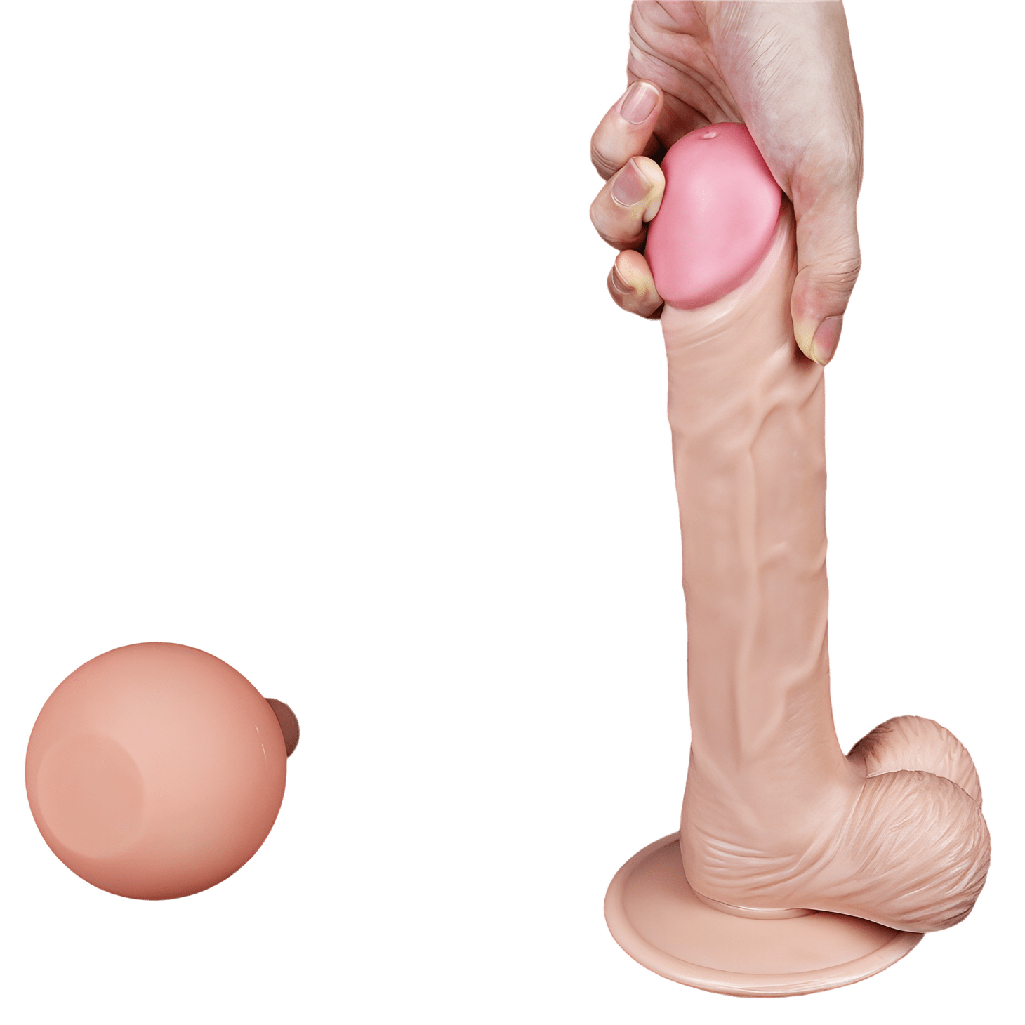 Squirt Extreme Fallo Realistico con Pompa Squirting - Rosa Carne, 9''