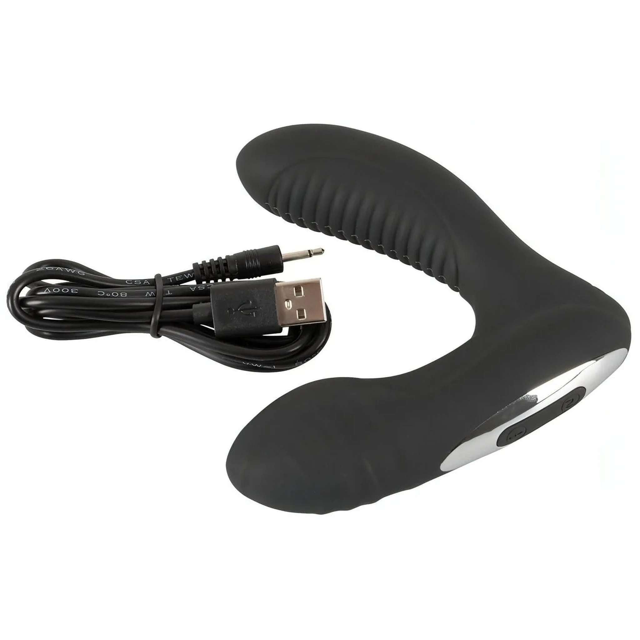 Stimolatore Prostatico in Silicone con 12 diversi Programmi di Vibrazione e Funzione di Riscaldamento fino a 48° - Ricaricabile