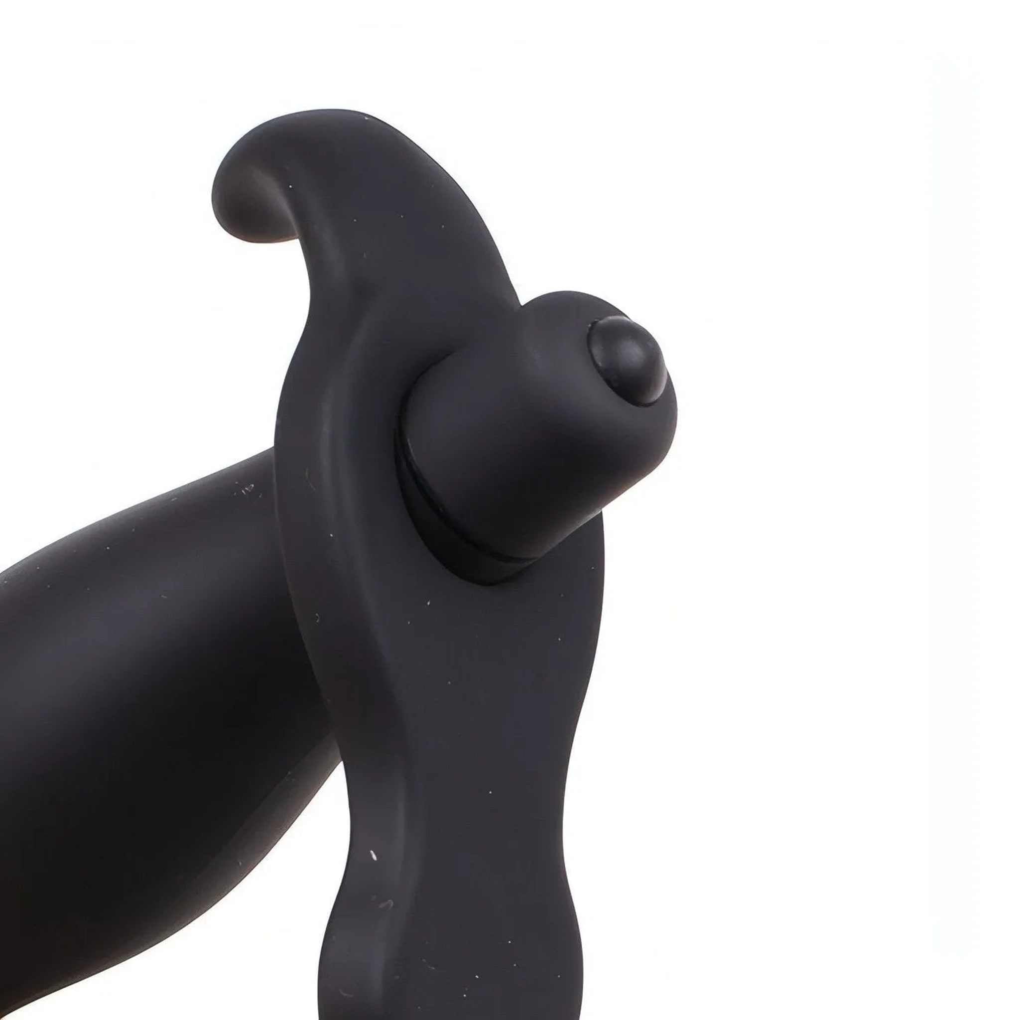Stimolatore Prostatico Vibrante con Doppio Anello per Pene e Testicoli - Silicone Medicale, Nero