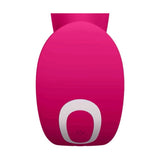 Retro stimolatore clitorideo rosa fucsia con interruttore circolare bianco