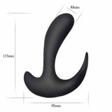 Stimolatore Punto P in Silicone Medicale con 10 diversi programmi di vibrazione - Nero, Ricaricabile