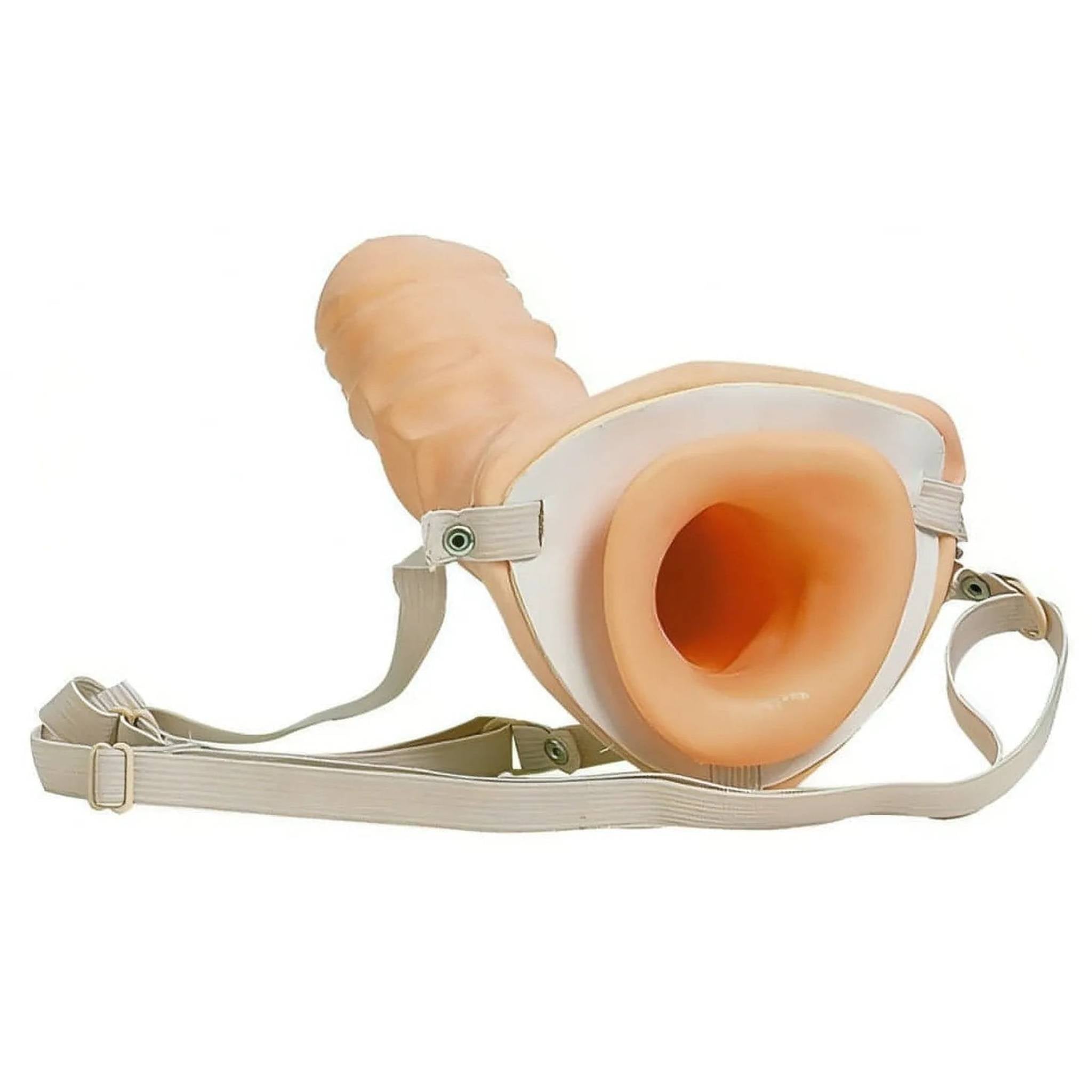 Strap-On Hollow Rosa Carne