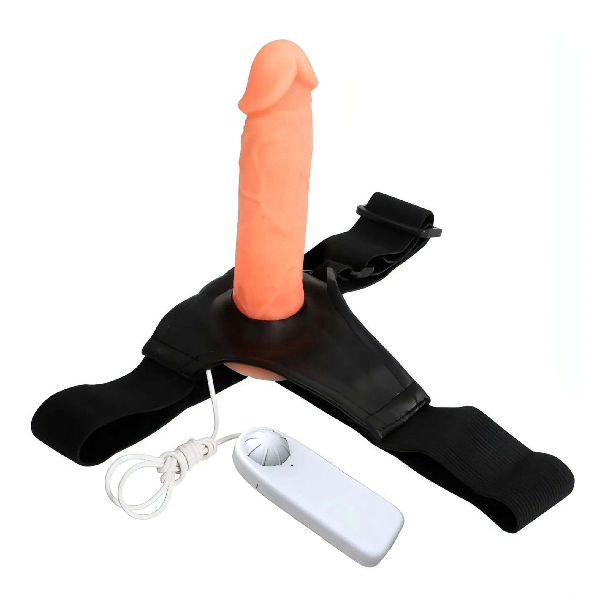 Strap-On Hollow Vibrante 17 cm
