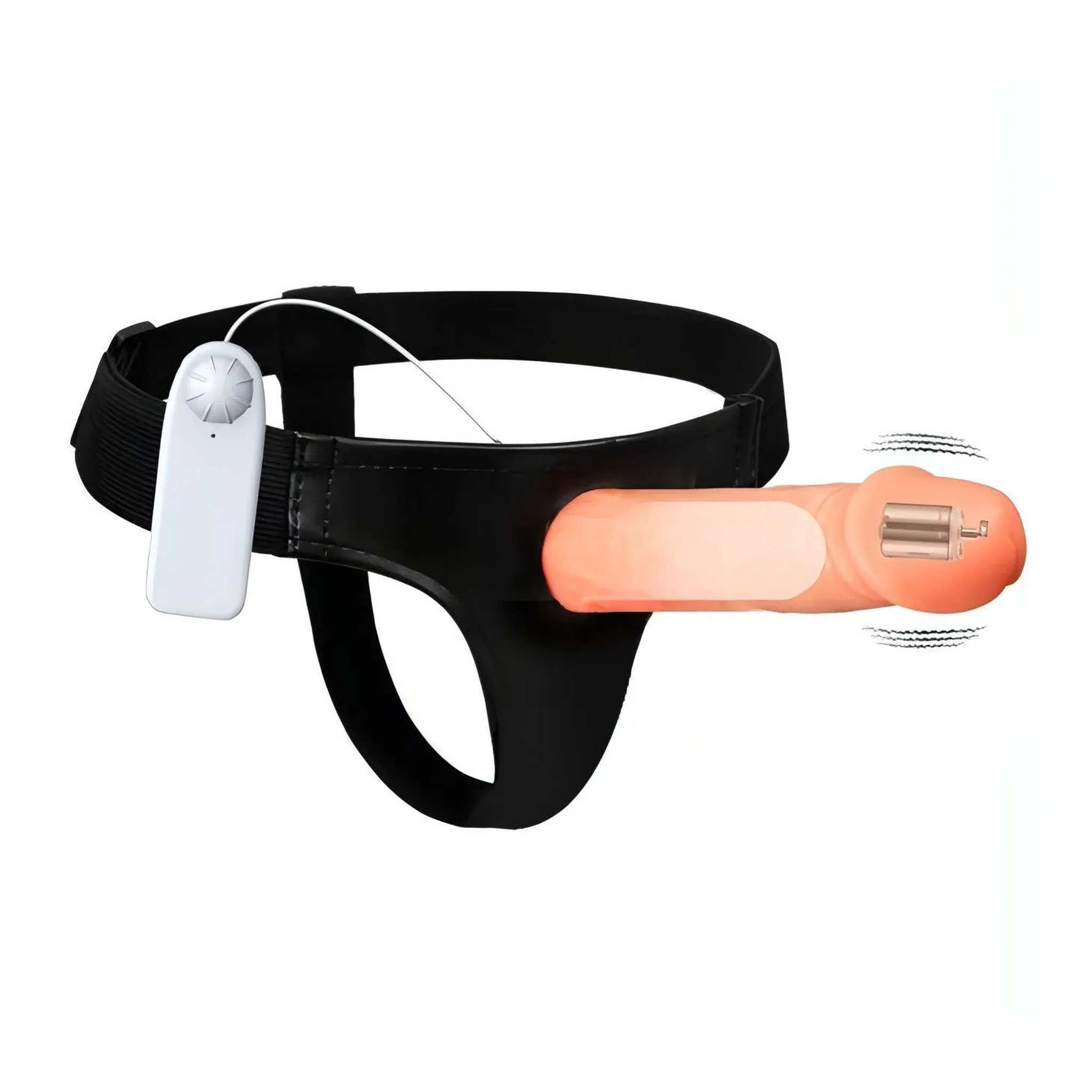 Strap-On Hollow Vibrante 17 cm