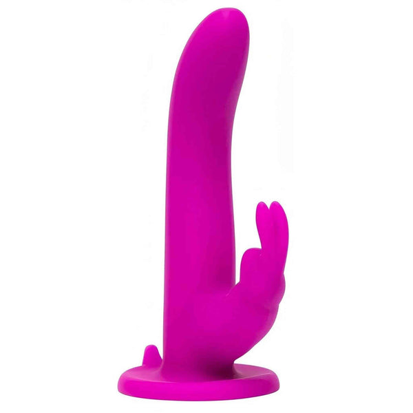 Strap-On Rabbit Vibrante con 15 Diverse Modalità Di Vibrazione - Silicone Medicale, Ricaricabile