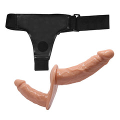 Strap-On con Doppio Dildo per Penetrazione Attiva e Passiva