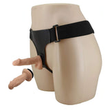 Strap-on con due mini falli realistici extra morbidi