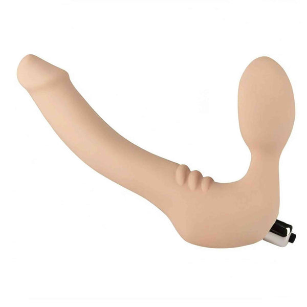 Strapless Strap-on 10 modalità di vibrazione, Taglia Small, Colore Rosa Carne