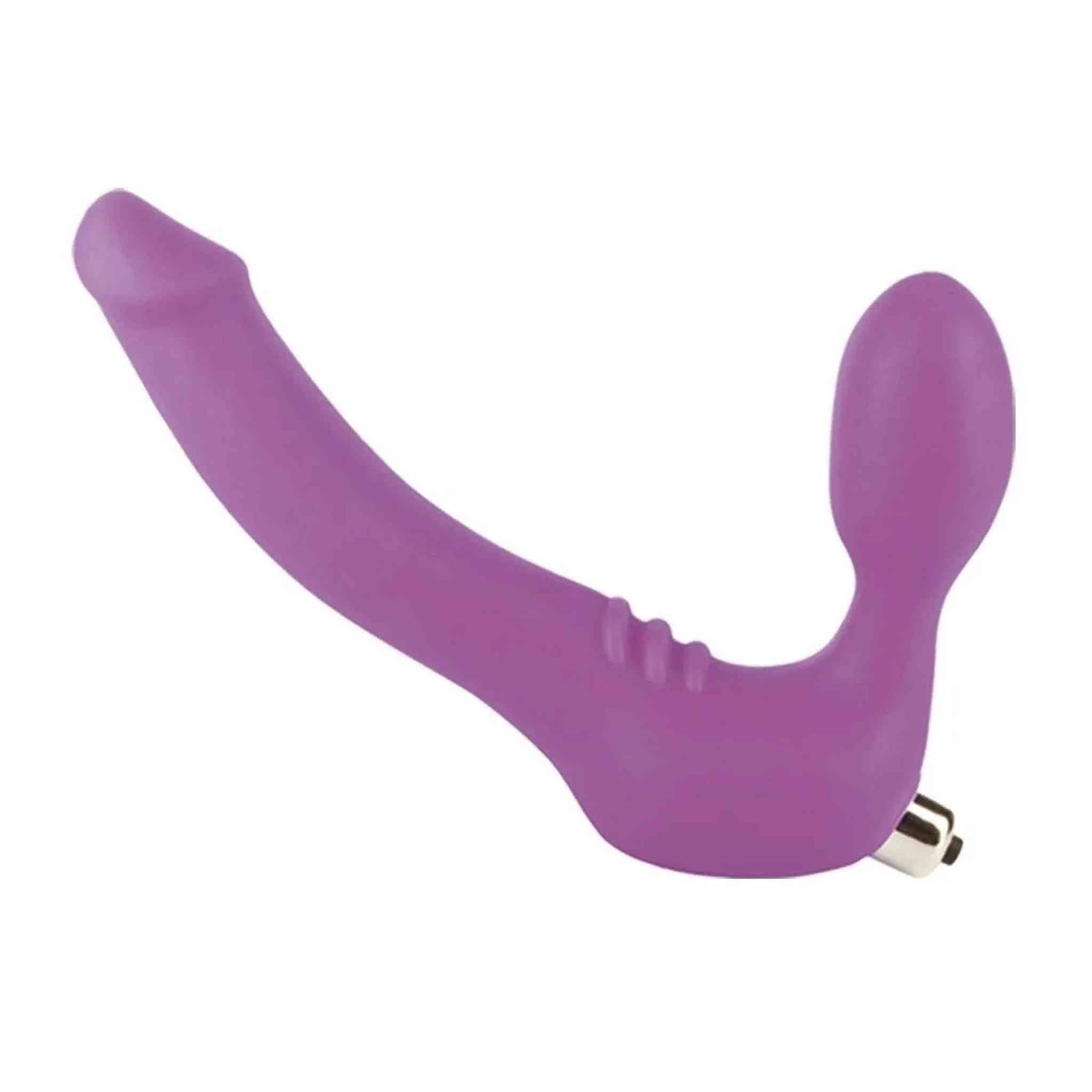Strapless Strap-on 10 modalità di vibrazione, Taglia Small, Colore Viola
