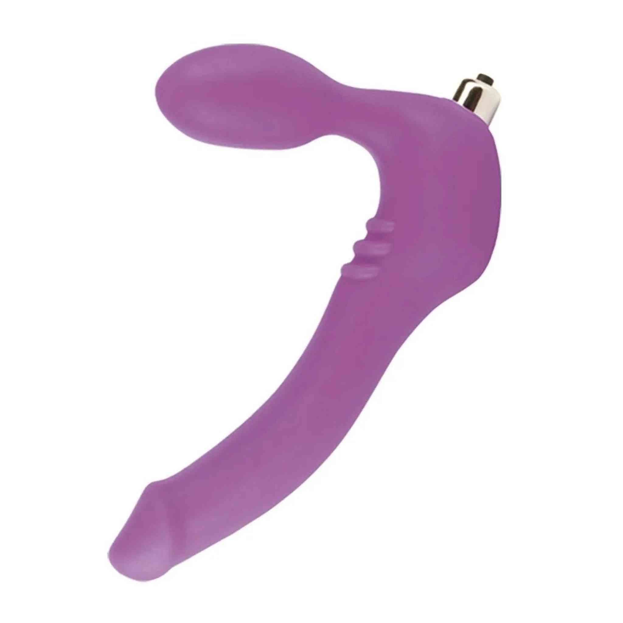 Strapless Strap-on 10 modalità di vibrazione, Taglia Small, Colore Viola