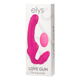 Confezione scatola bianca Love Gun strapon strapless rosa silicone