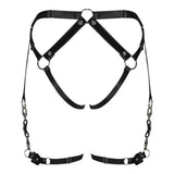 Strappy bondage harness con cinturino vita e cosce
