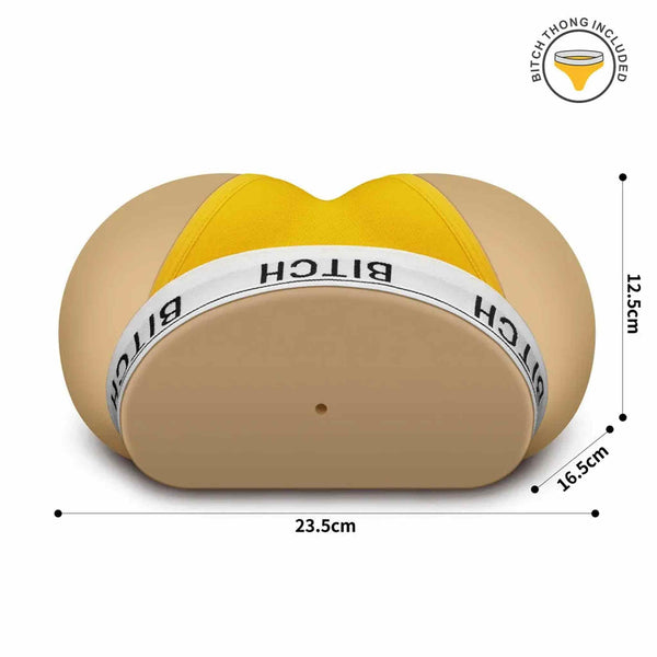 Masturbatore realistico glutei misure 23,5 cm perizoma Bitch incluso icona indicatrice