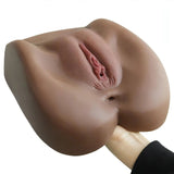 Masturbatore TPE marrone scuro Streetgirl's No.1 vista laterale dettagli anatomici