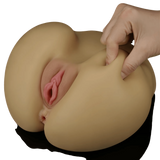Streetgirl's  No. 3 – Masturbatore Super Realistico e Morbido con Canali Anale e Vaginale Extra Stimolante – Rosa Carne