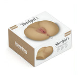 Streetgirl's  No. 3 – Masturbatore Super Realistico e Morbido con Canali Anale e Vaginale Extra Stimolante – Rosa Carne