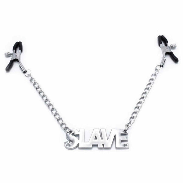 Stringicapezzoli Con Catena e Ciondolo "Slave"
