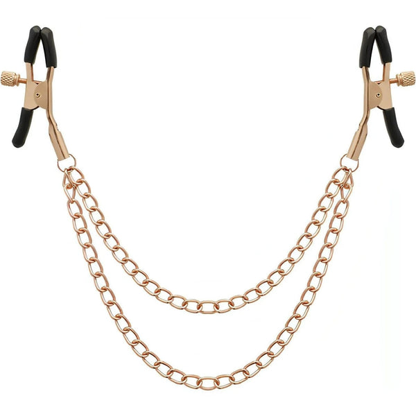 Stringicapezzoli Premium con Doppia Catena a maglia media - Gold Rose