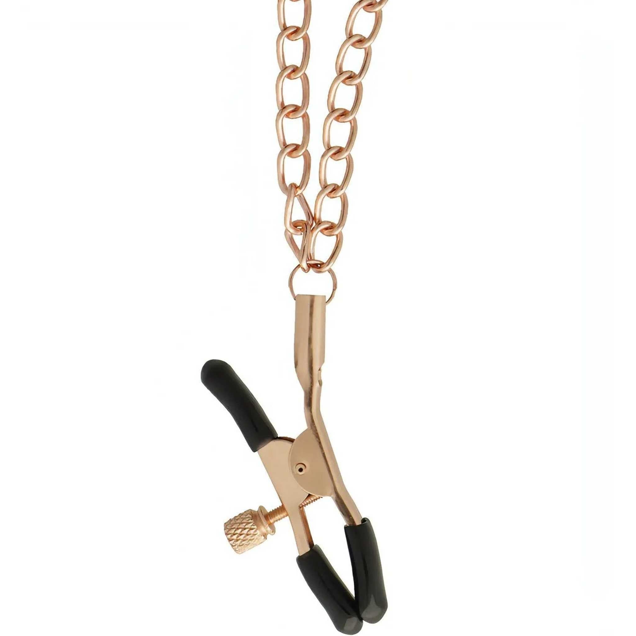 Stringicapezzoli Premium con Doppia Catena a maglia media - Gold Rose