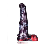 Dildo silicone Lewis Qinghong drago strisce vista profilo dettagli