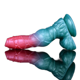 Stripe Dragon Monster Penis Silicone Dildo Female Masturbator