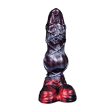Stripe Dragon Monster Penis Silicone Dildo Female Masturbator