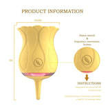 Clitoride stimolatore rosa con pulsanti frequenza e dimensioni 14 cm
