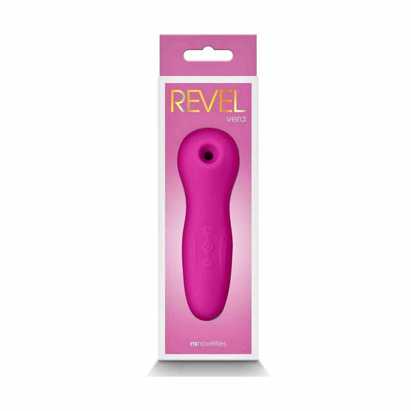 Confezione appesa succhia clitoride Revel Vera viola con logo nsnovelties