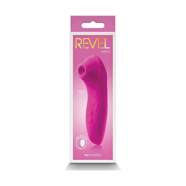 Imballaggio Revel Vera viola con indicazione dimensioni reali e tecnologia Air Pulse