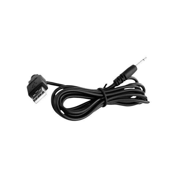 Cavo di ricarica nero USB tipo A con connettore jack da 3,5 mm per vibratore