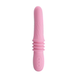 Vibratore rosa in silicone con movimento up and down e 12 modalità di vibrazione