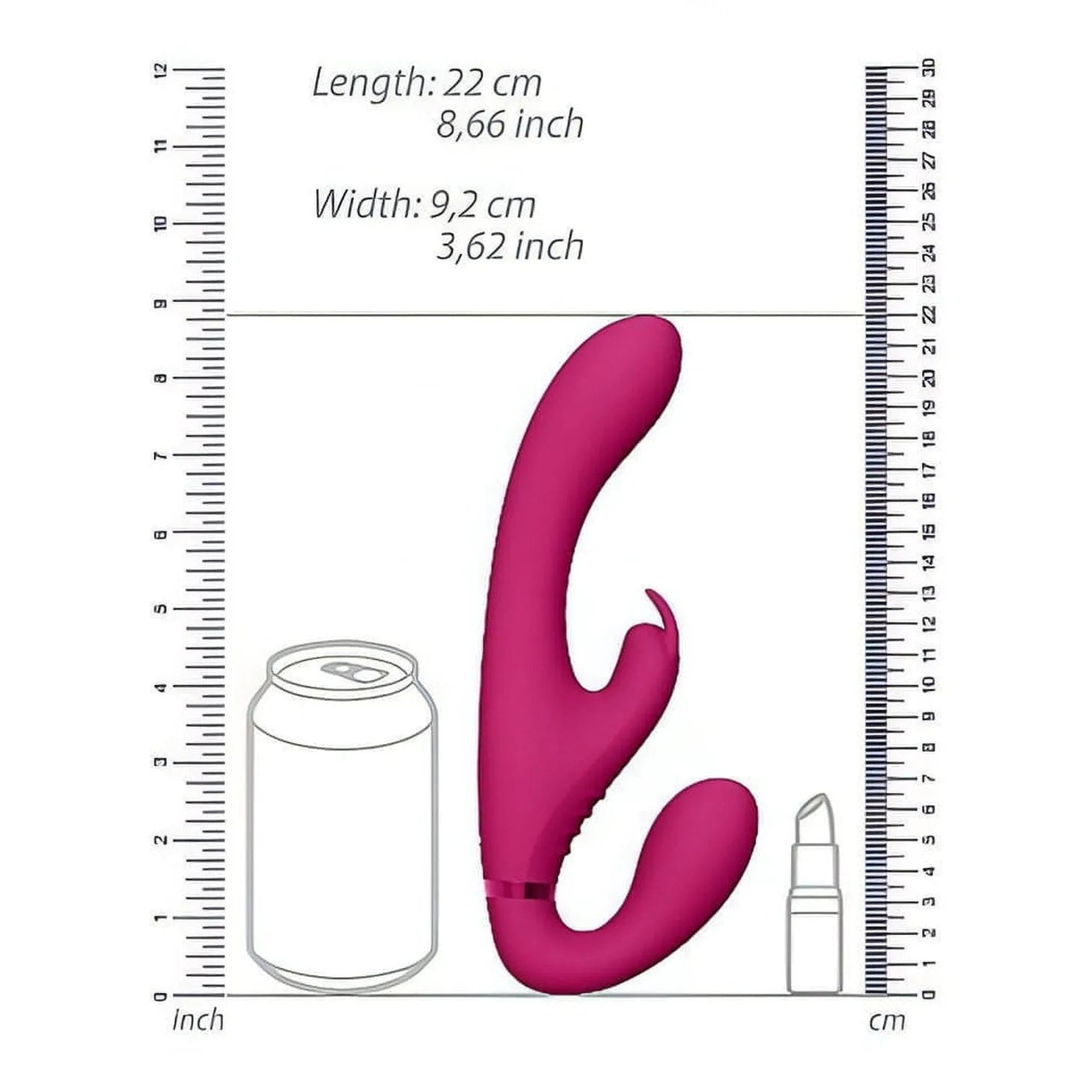 Suki Strapless Rabbit con 3 motori vibranti