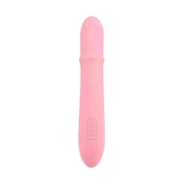 Marchio certificazione UK CE RoHS e logo Svakom parte inferiore vibratore rabbit rosa pastello