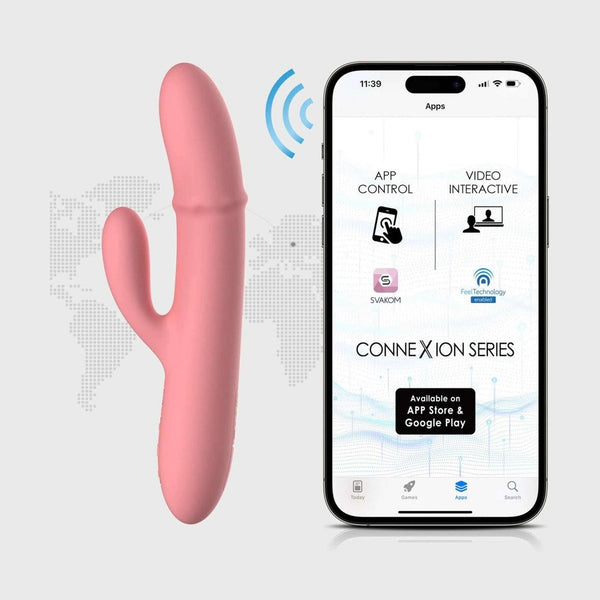 App mobile SVAKOM per vibratore rabbit interattivo Connexion Series con controllo wireless smartphone