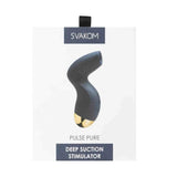 Confezione prodotto Deep Suction Stimulator Svakom Pulse Pure blu scuro
