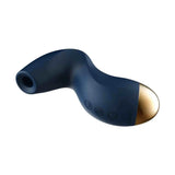 Stimolatore clitorideo Svakom Pulse Pure blu notte con punta in metallo dorato