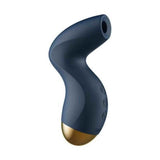 Profilo laterale tre pulsanti stimolatore clitorideo Svakom Pulse Pure blu scuro