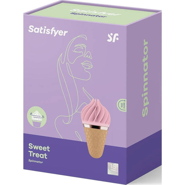 Confezione Satisfyer Sweet Treat Spinnator viola con garanzia 15 anni