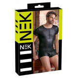 T-Shirt Uomo Sexy Con Cerniera Sul Petto