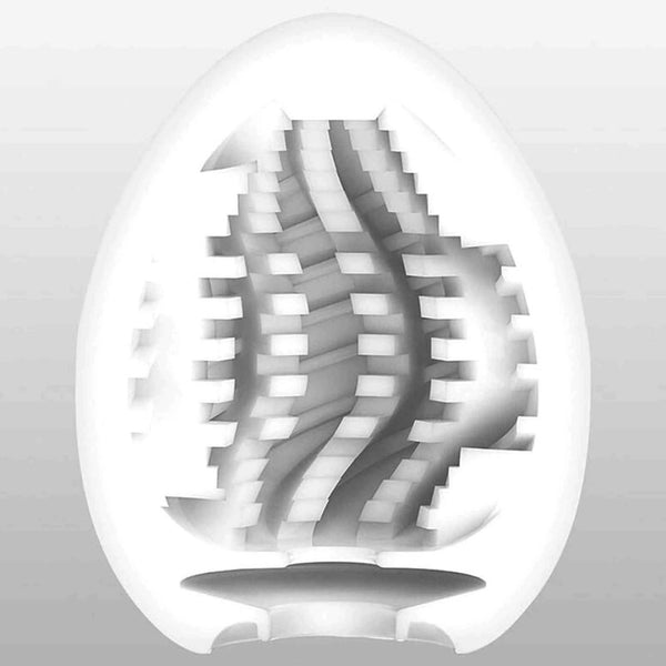 TENGA EGG STUD sezione interna spirale con scanalature rettangolari per stimolazione