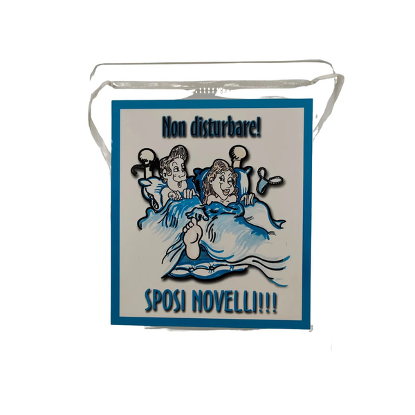 Targa "Non Disturbare - Sposi Novelli"