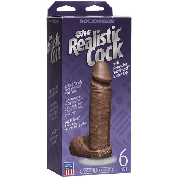 The Realistic Cock 8″ - Mulatto