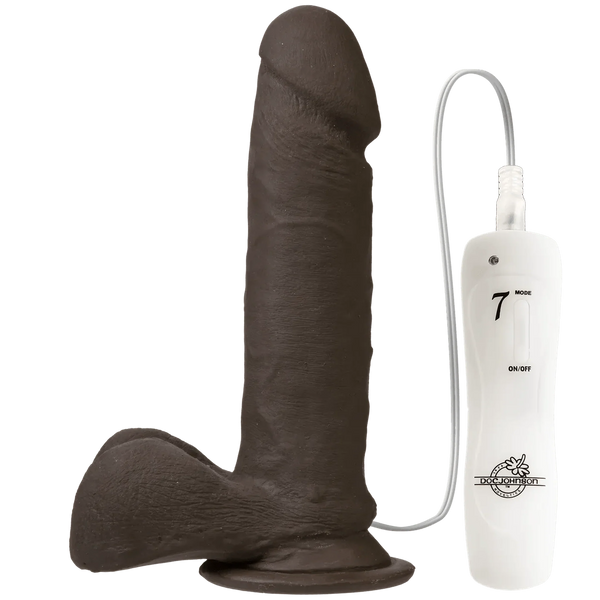 The Vibro Realistic Cock 6 inch Black