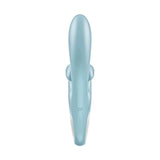 Satisfyer Touch Me vibratore a coniglio blu chiaro vista frontale