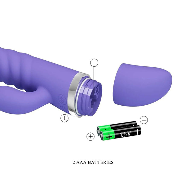 Tracy Vibratore Rabbit in Silicone Super Soft con 7 modalità di vibrazione - Lilla