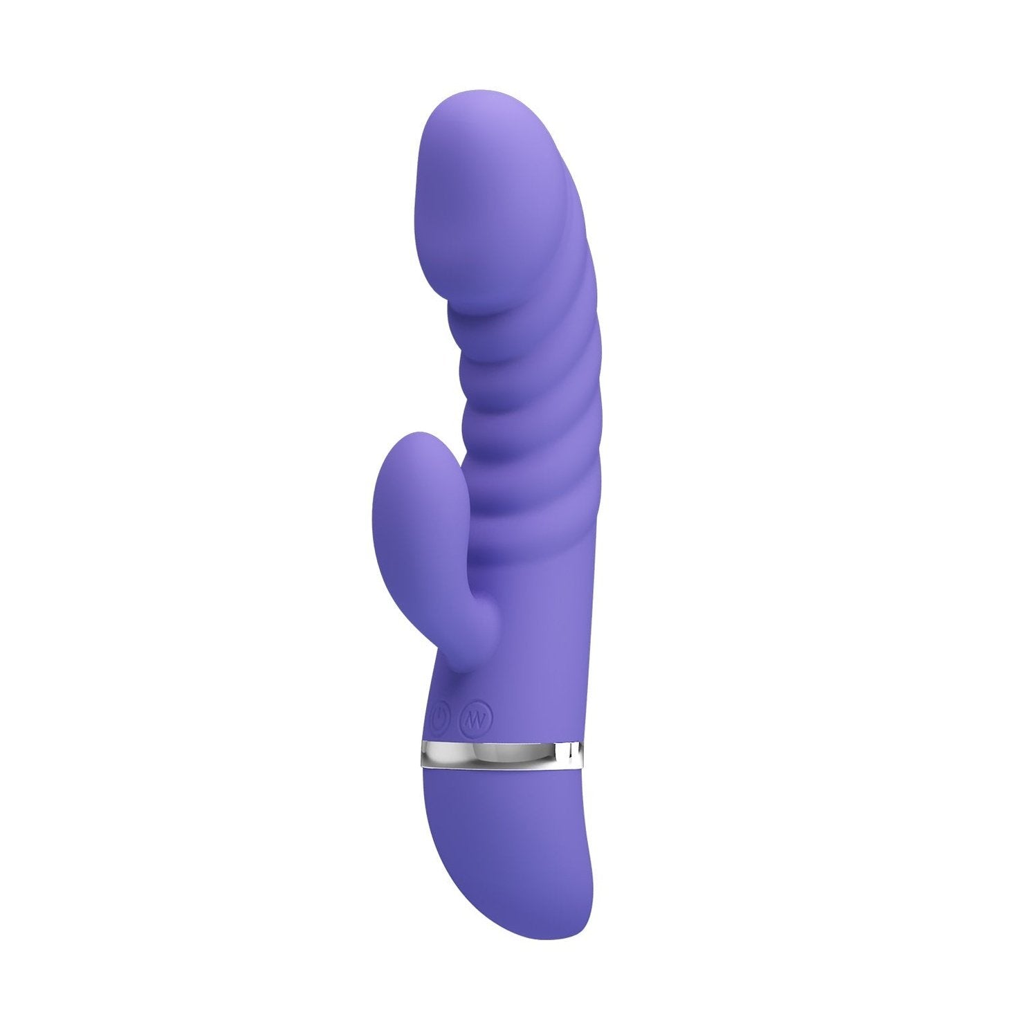 Tracy Vibratore Rabbit in Silicone Super Soft con 7 diverse modalità di vibrazione - Lilla