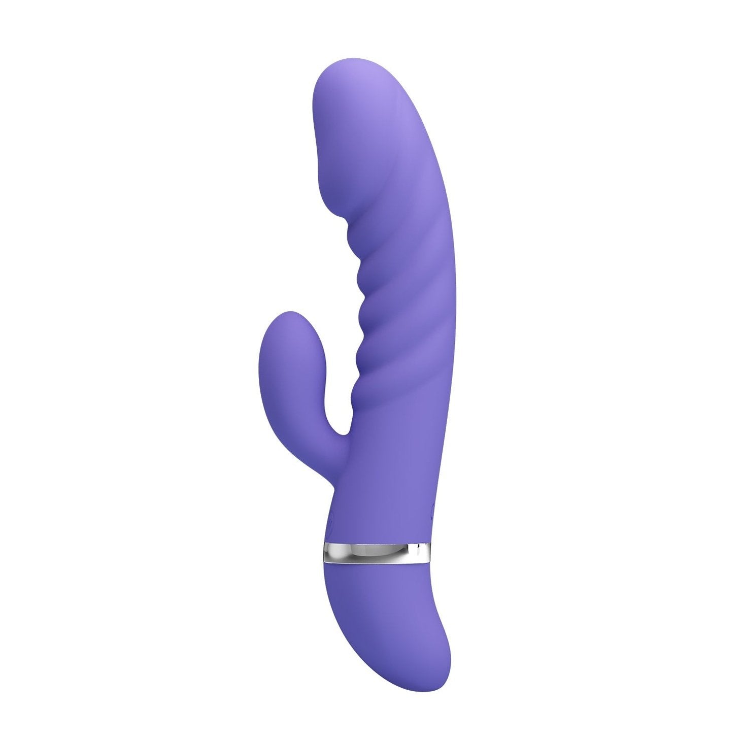 Tracy Vibratore Rabbit in Silicone Super Soft con 7 diverse modalità di vibrazione - Lilla